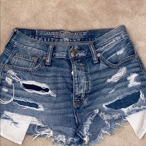 American eagle jean shorts